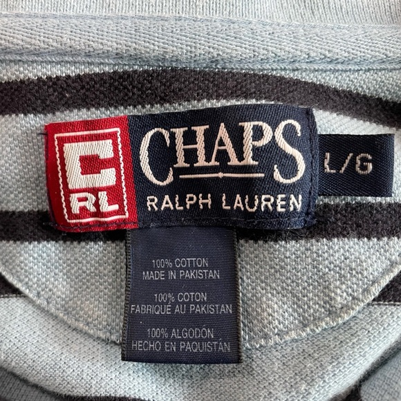 Polo by Ralph Lauren Classic Striped Blue Men’s Polo Shirt Large - Picture 4 of 4
